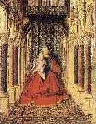 EYCK, Jan van The Virgin and Child in a Church oil painting artist